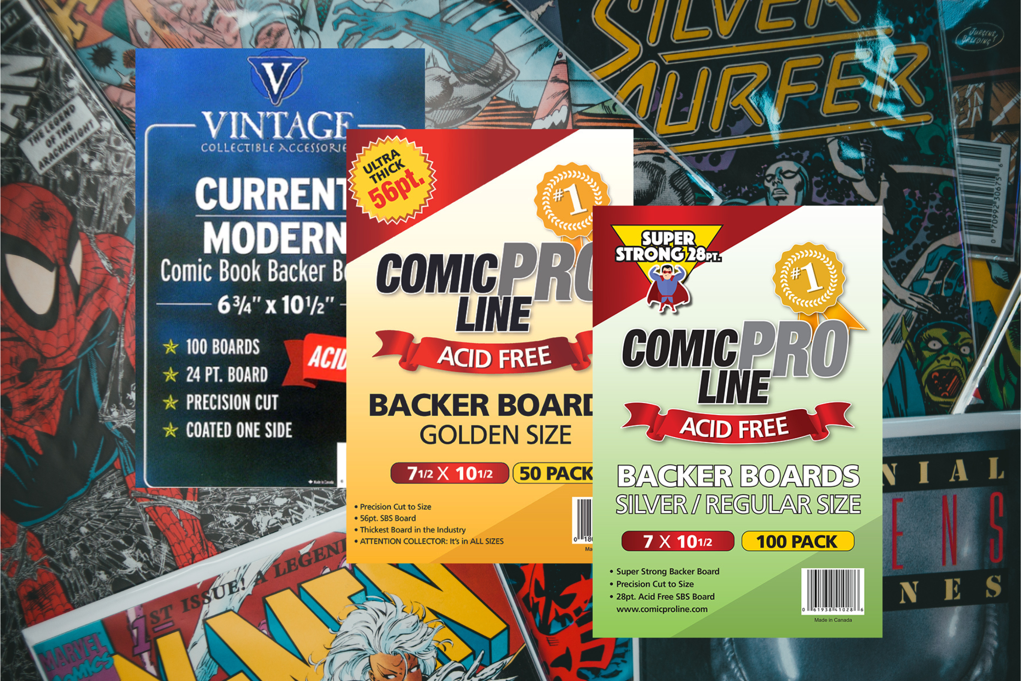 Comic Backer Boards for Silver Age Comic - Backboard 24PT – EVORETRO Canada