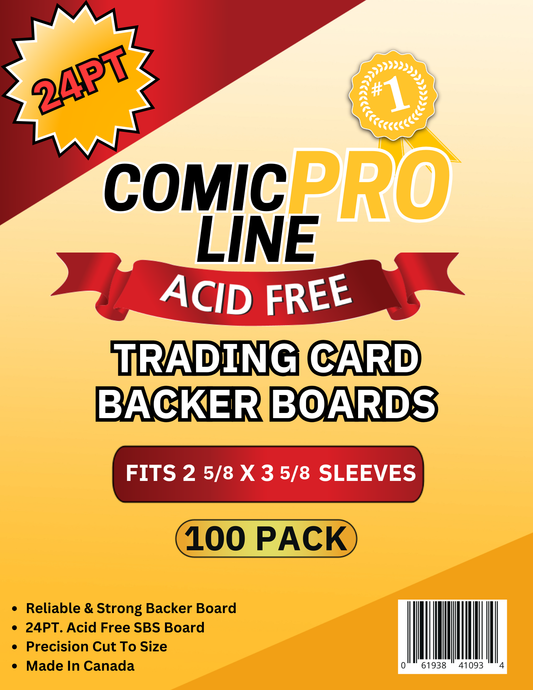 24pt Trading Card Backer Boards - Standard Size - 100 Pack