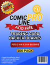28pt Trading Card Backer Boards - Standard Size - 100 Pack