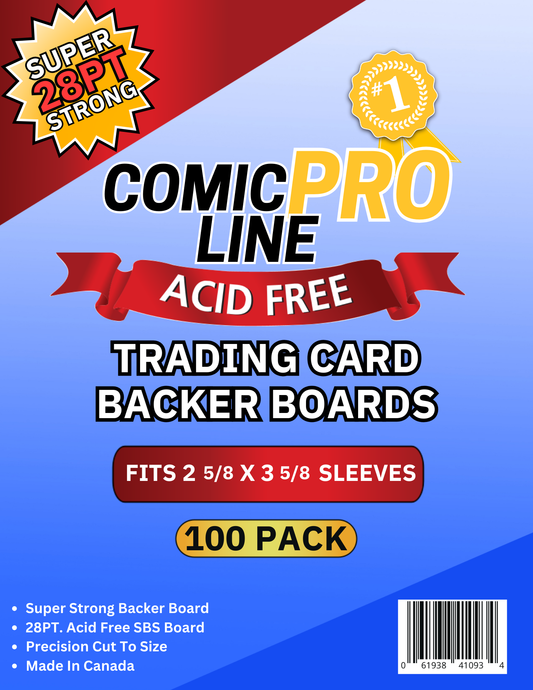 28pt Trading Card Backer Boards - Standard Size - 100 Pack