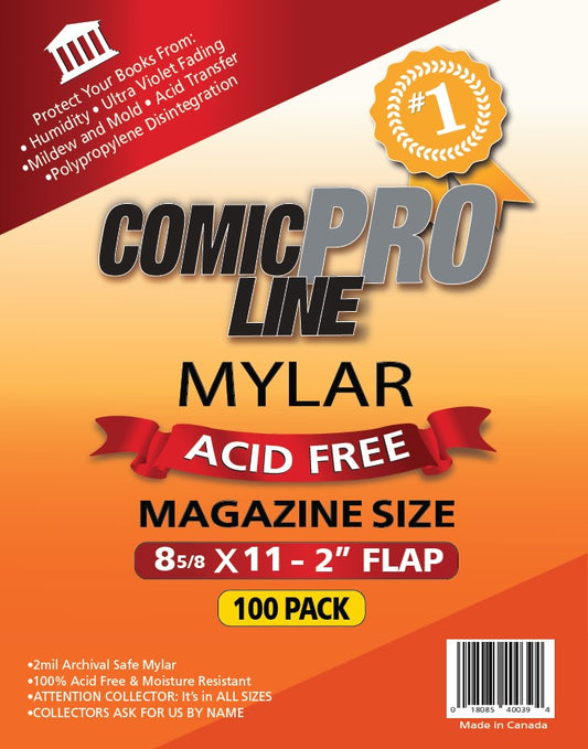 Magazine Size Mylar Bags - 100 Pack