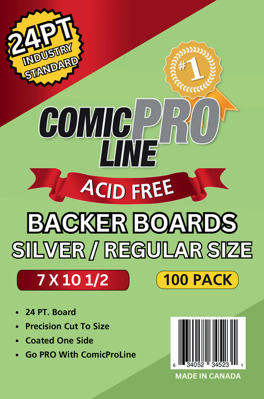 24pt Regular / Silver Comic Backing Boards