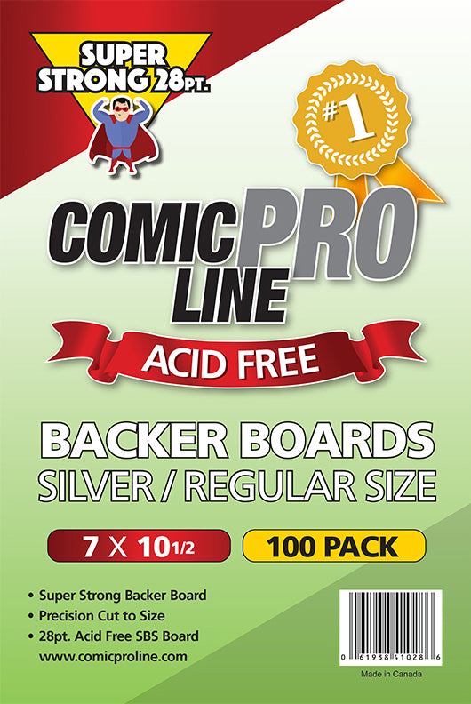 28pt Silver / Reg Comic Backing Boards