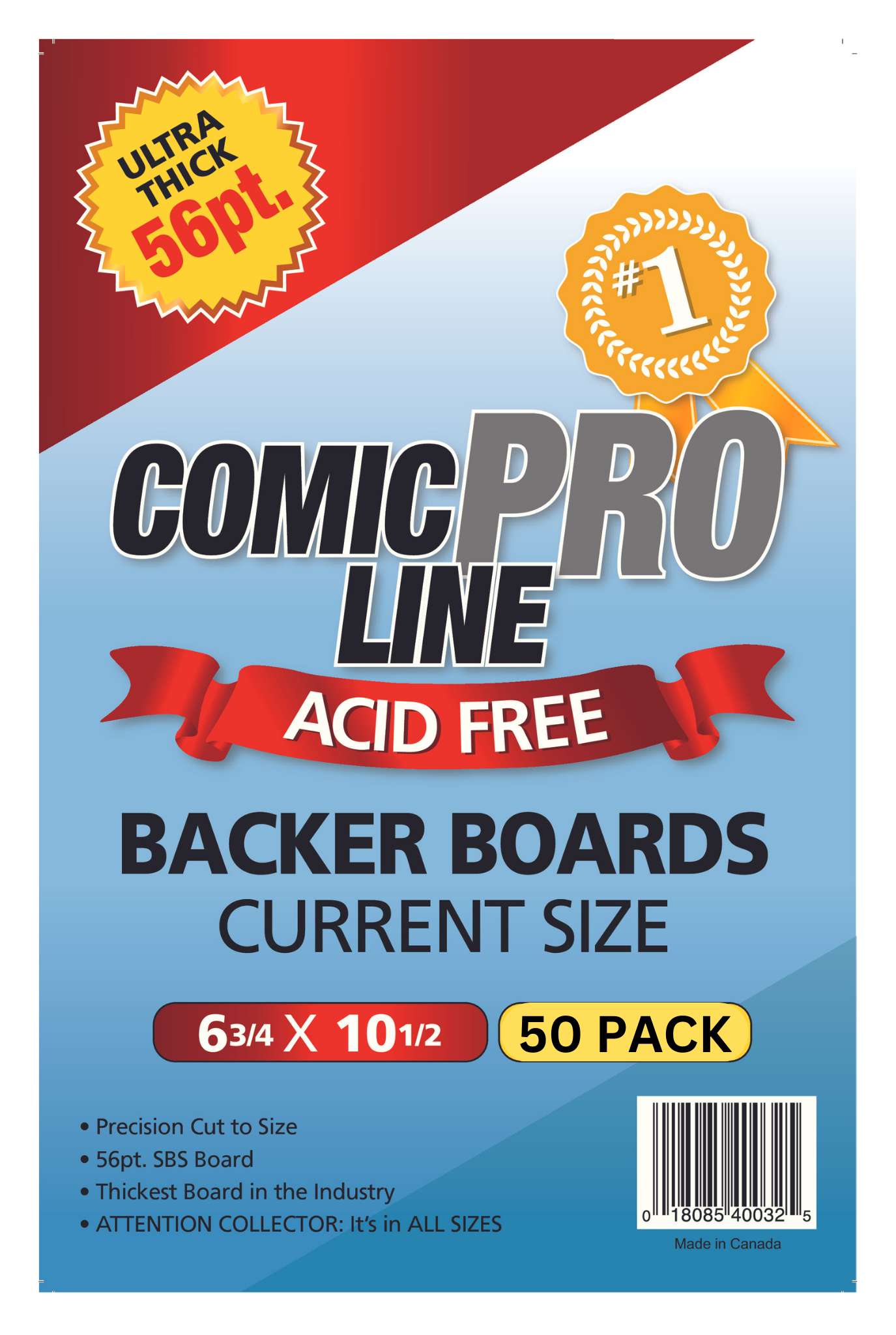Current Age - 56pt Backer Boards - 6 3/4 x 10 1/2 – Comic Pro Line