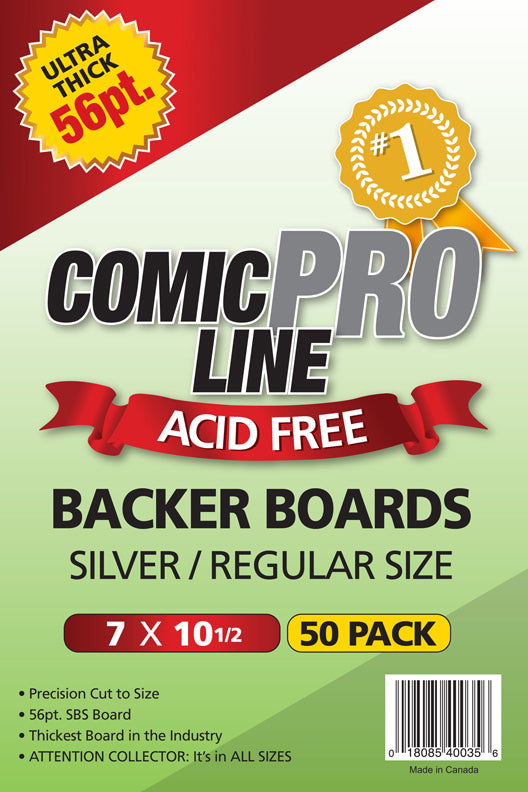 56pt Silver / Regular Comic Backing Boards