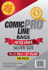Silver Size Comic Bags