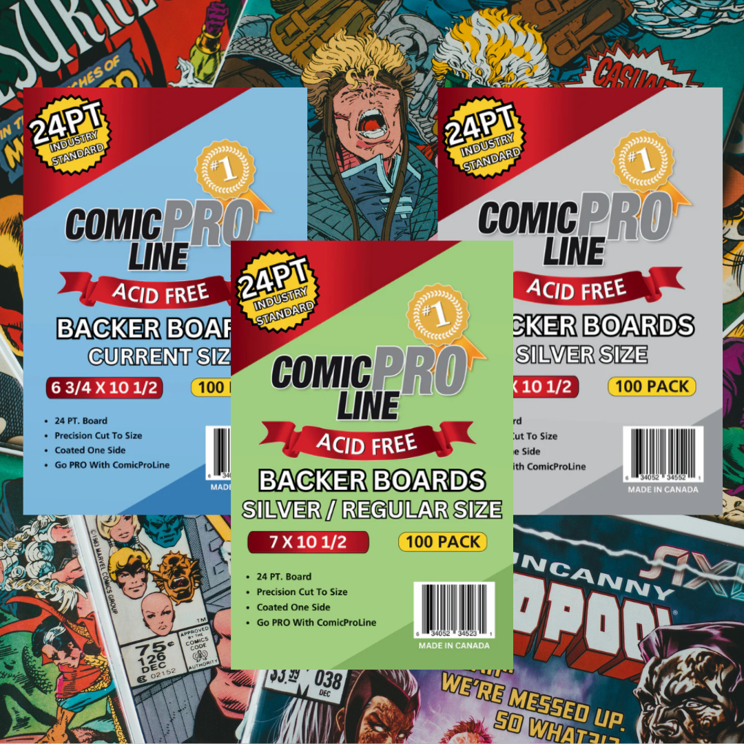 Comic Backing Card Comic Book Backer Boards | 24pt Backer Boards – Comic Pro Line