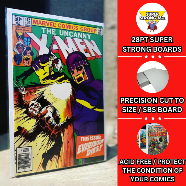 28pt Silver / Reg Comic Backing Boards
