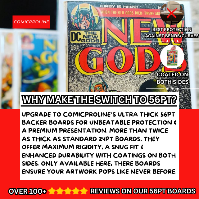 56pt Golden Comic Backing Boards