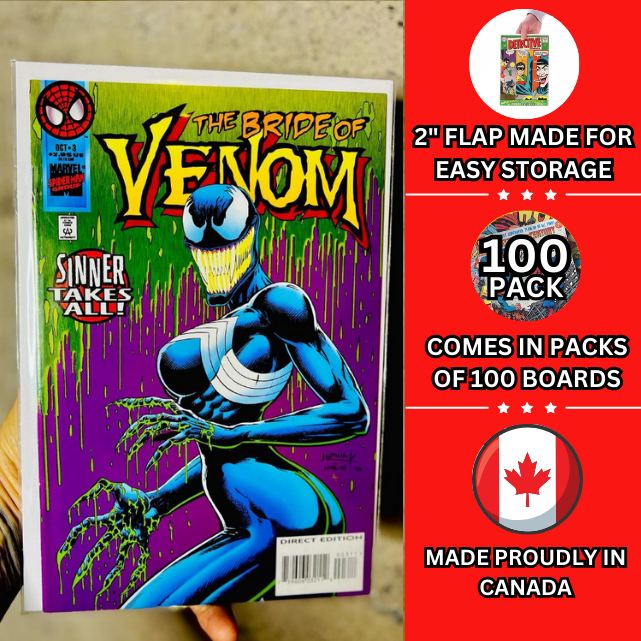 Silver / Regular Size Mylar Comic Bags - 100 Pack