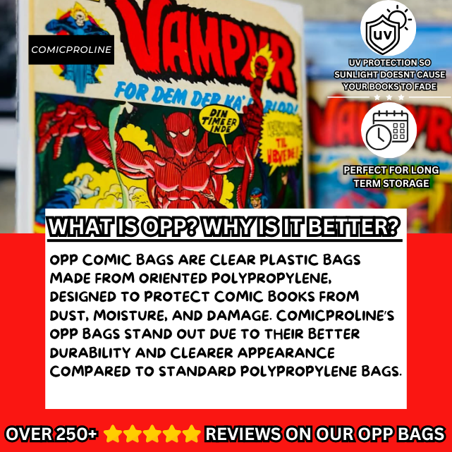 Bulk OPP Current Comic Bags - 1000 Loose Bags Per Case
