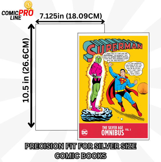 24pt Silver Comic Backing Boards