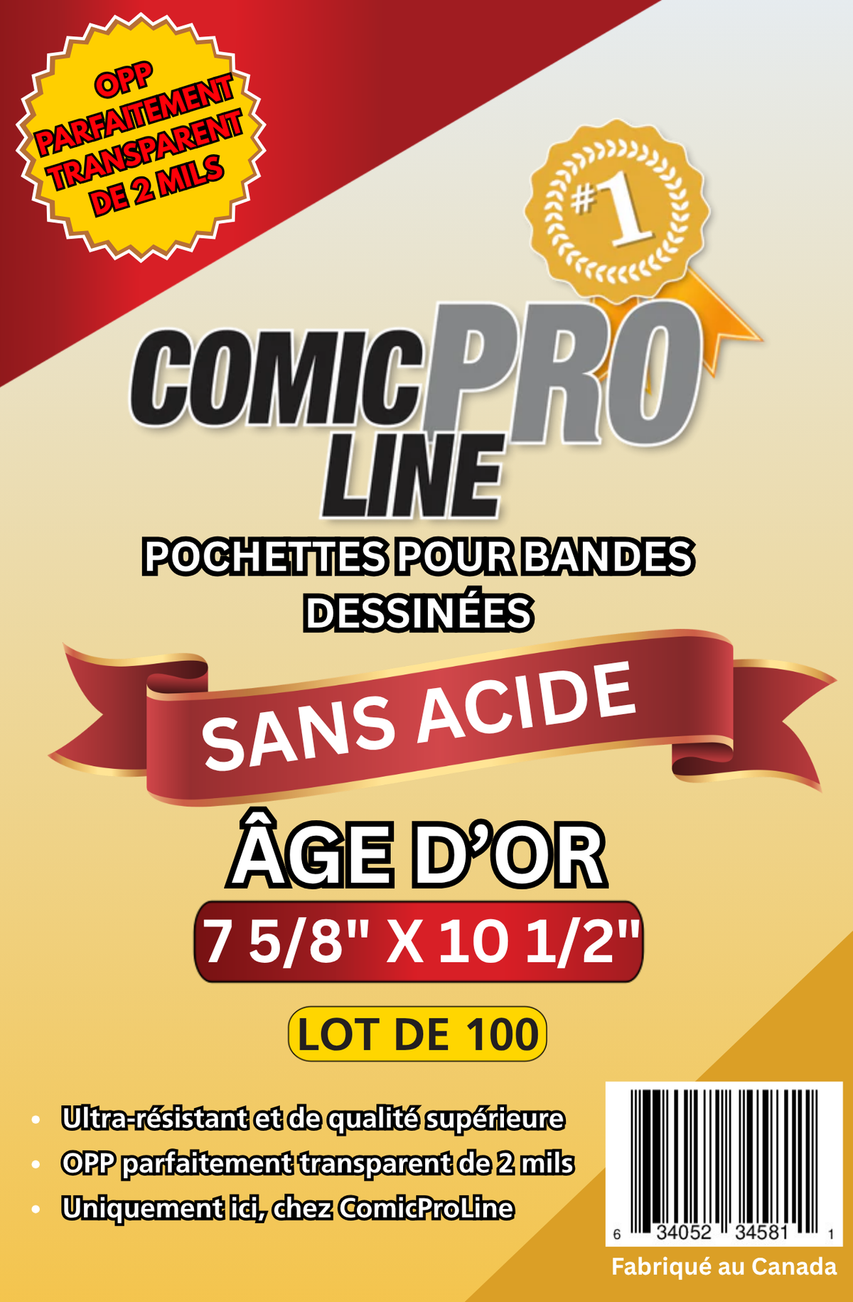 Pochettes pour comics Golden