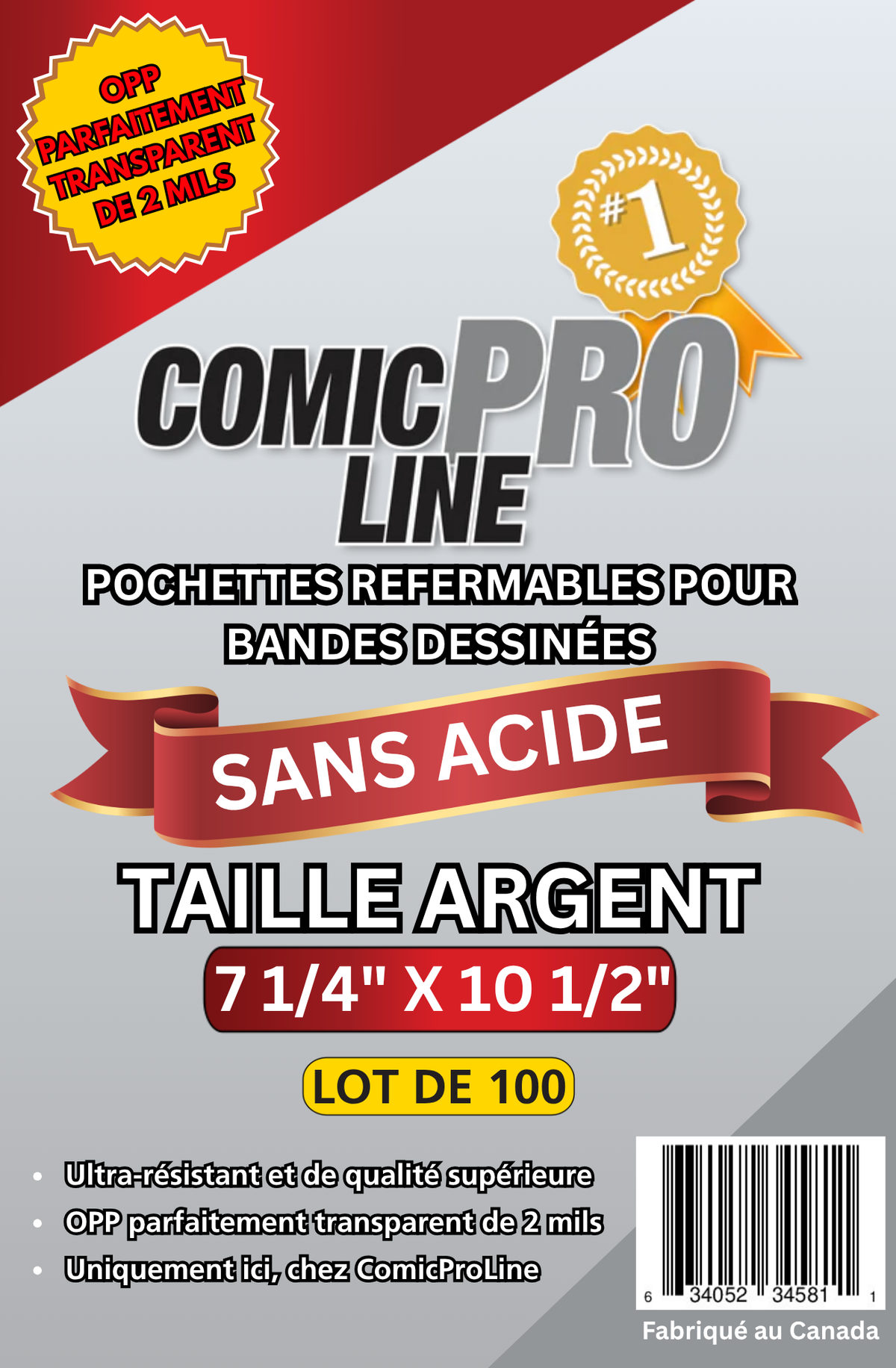 Sacs pour comics Silver Size