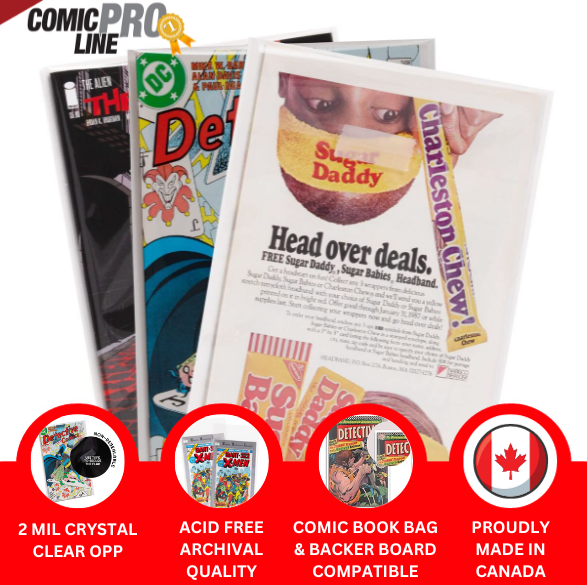 Golden Age Comic Book Bags - 100-pack of Acid-Free Archival