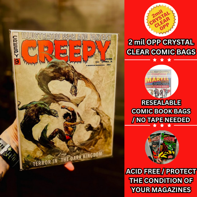 Resealable New Magazine Size Comic Bags