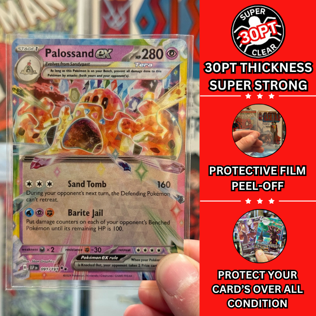 30PT Clear Trading Card Backer Boards - Standard Size - 50 Pack