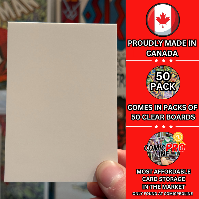 56pt Trading Card Backer Boards- Standard Size - 50 Pack.