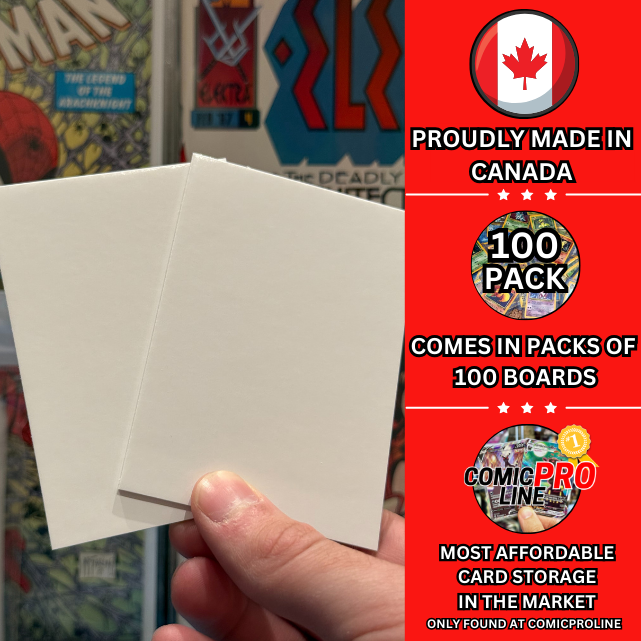 24pt Trading Card Backer Boards - Standard Size - 100 Pack