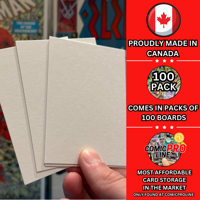 28pt Trading Card Backer Boards - Standard Size - 100 Pack