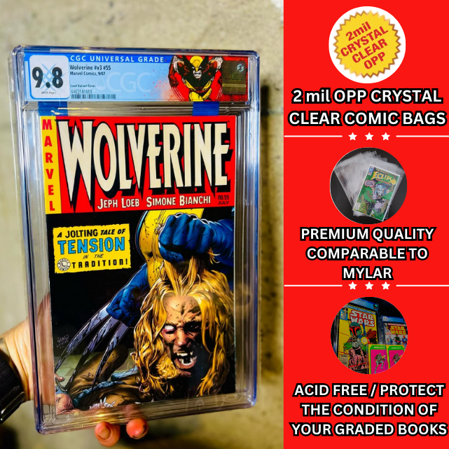 Graded Size Comic Bags