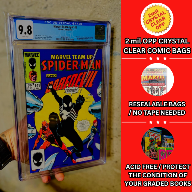 Resealable Graded Size Comic Bags
