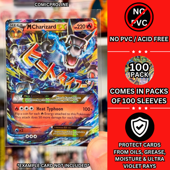 Standard Size Trading Card Sleeves - 100 Pack Comic Pro Line Standard Size Trading Card Sleeves - 100 Pack Comic Pro Line
