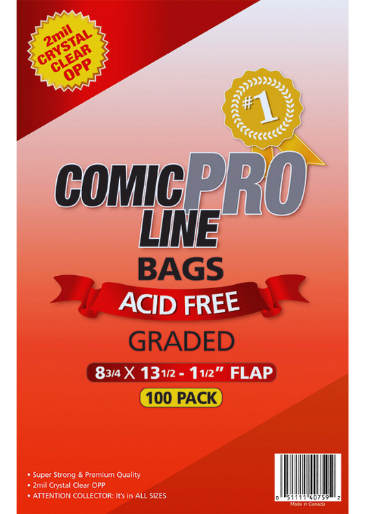 Graded Size Comic Bags