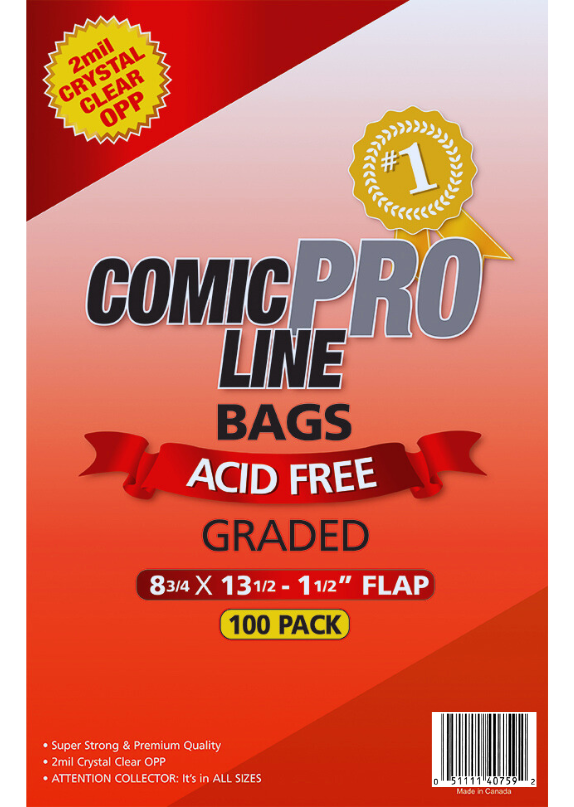 Graded Size Comic Bags