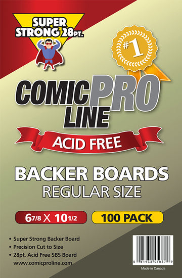 Bulk 24PT Regular Backing Board - 1000 Loose Boards Per Case – Comic Pro  Line