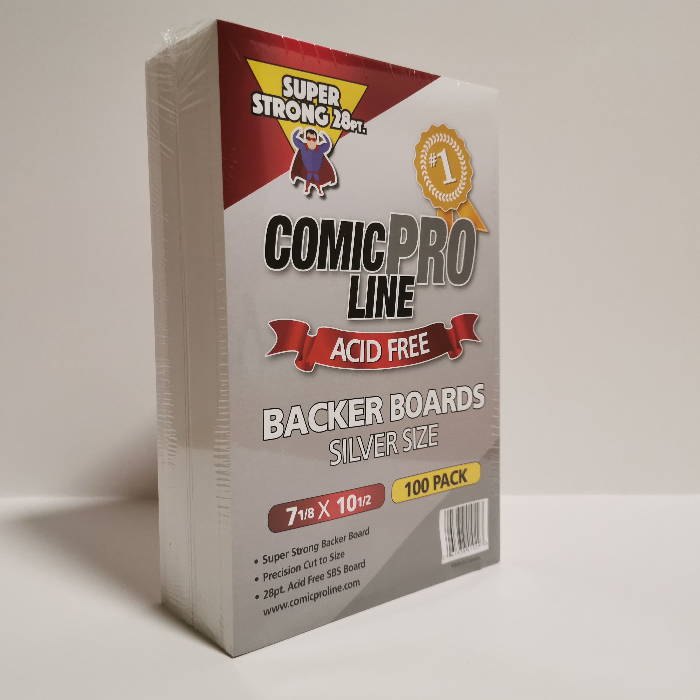 28pt Silver Comic Backing Boards