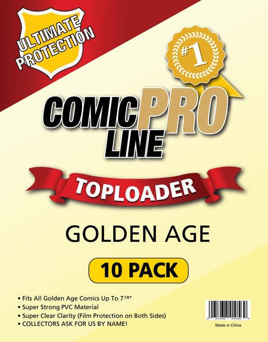 Golden Age - PVC Top Loader 7 7/8" x 10 1/2" - 10 PACK
