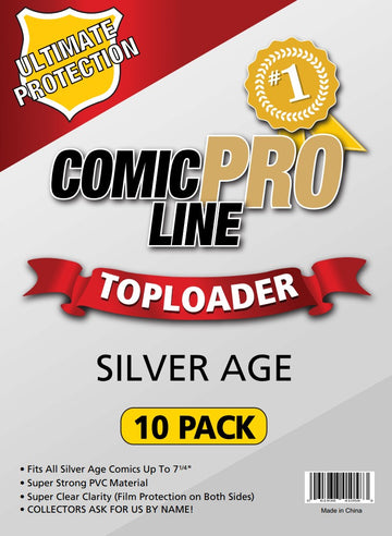Silver Age - PVC Top Loader 7 1/4" x 10 1/2" - 10 PACK