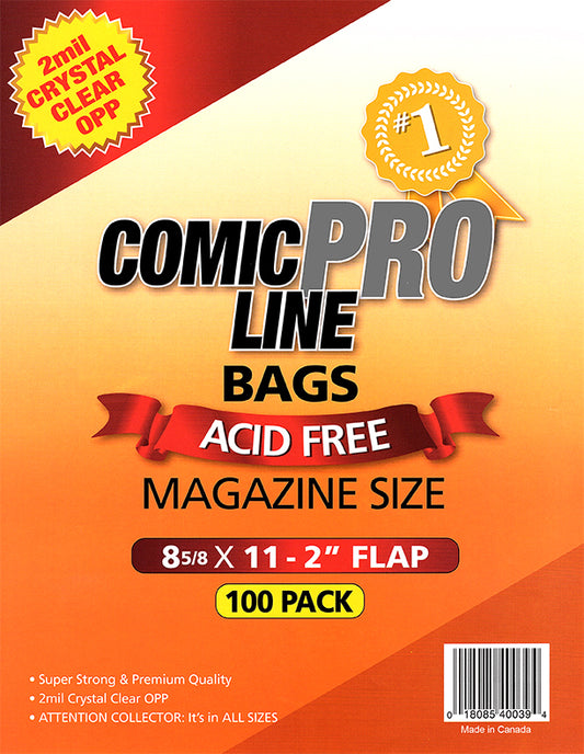Magazine Size Bags – 8 5/8″ x 11″ with 2″ flap